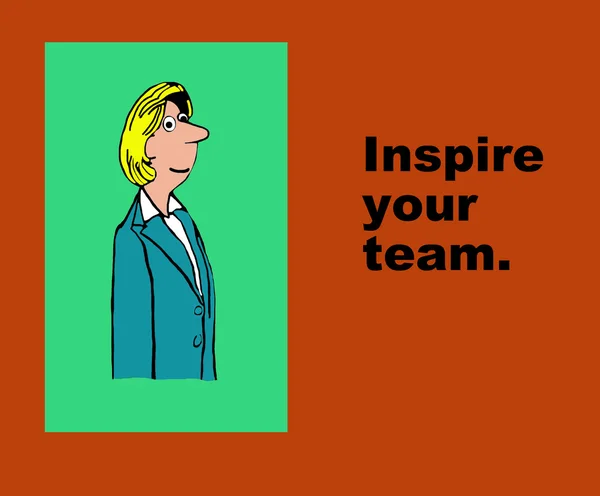 Inspirera ditt Team — Stockfoto