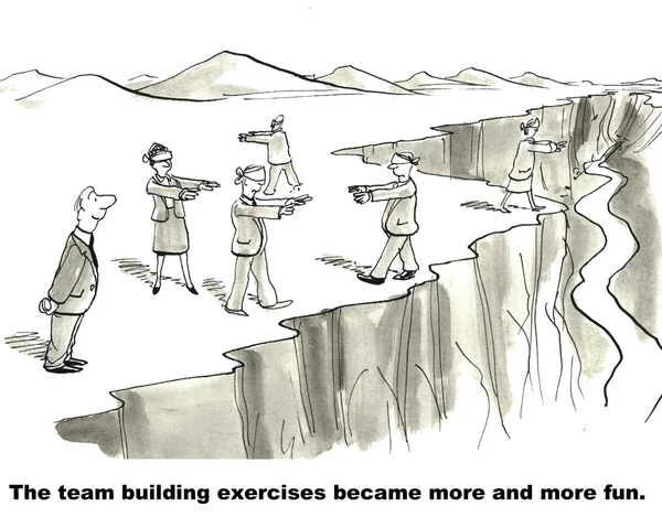 Exercices de team building — Photo