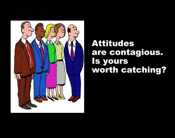 Attitudes Are Contagious — 图库照片