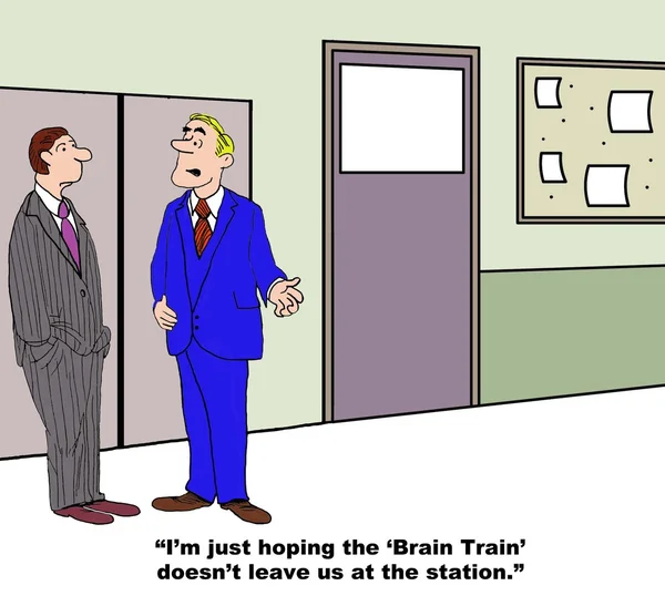 Hjärna tåg — Stockfoto