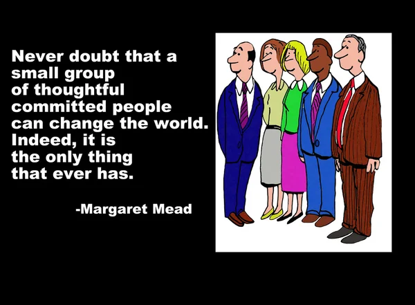 Cita de Margaret Mead —  Fotos de Stock