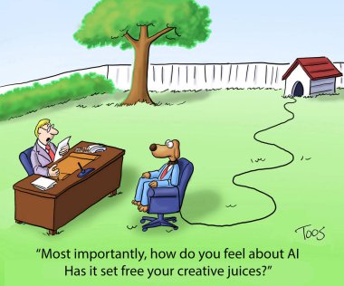 Köpek, iş için bahçesinde sorgulanıyor..