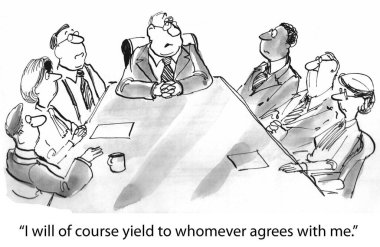 Patron sadece dalkavuklara boyun eğecek..