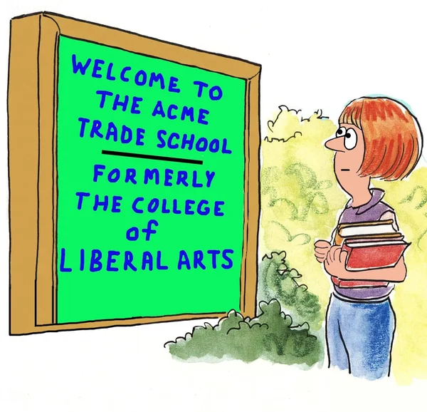 Educación - Escuela de comercio — Foto de Stock