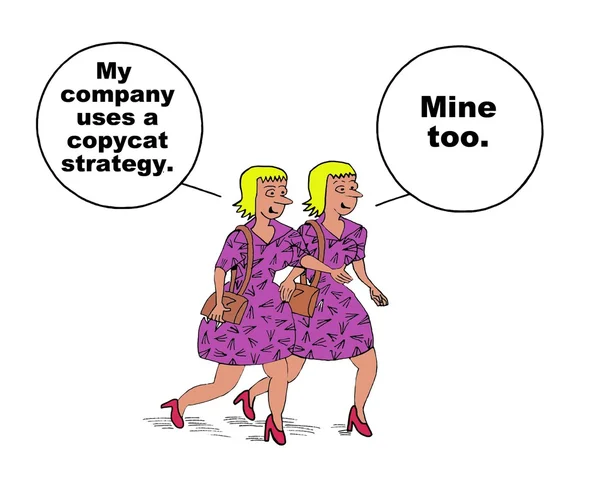 Estrategia de imitación — Foto de Stock