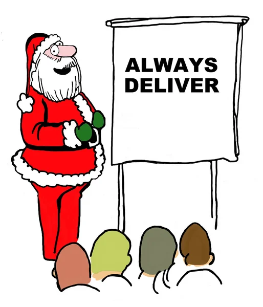 Santa Claus Presentation — Stock Photo, Image