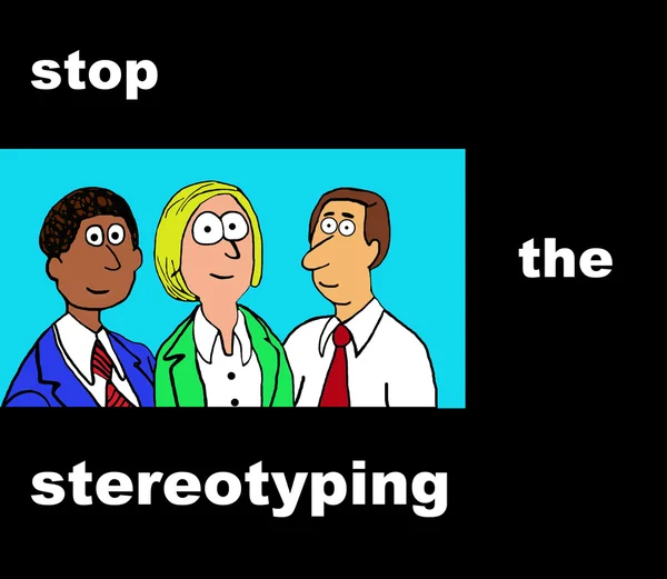 Stereotyping durdurmak — Stok fotoğraf