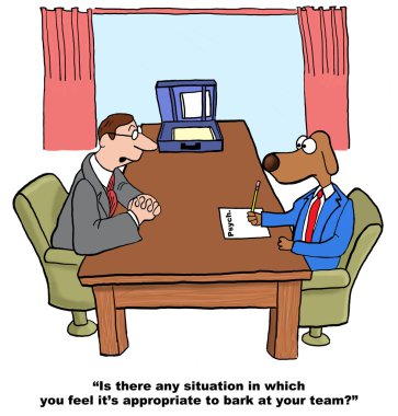 psychologist ask interviewee dog