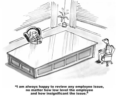The Boss Thinks He is Important, But the Employee Not Important