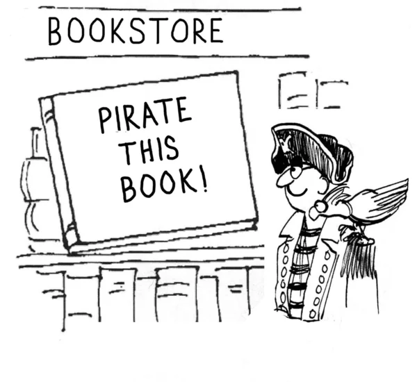 Pirata este livro — Fotografia de Stock