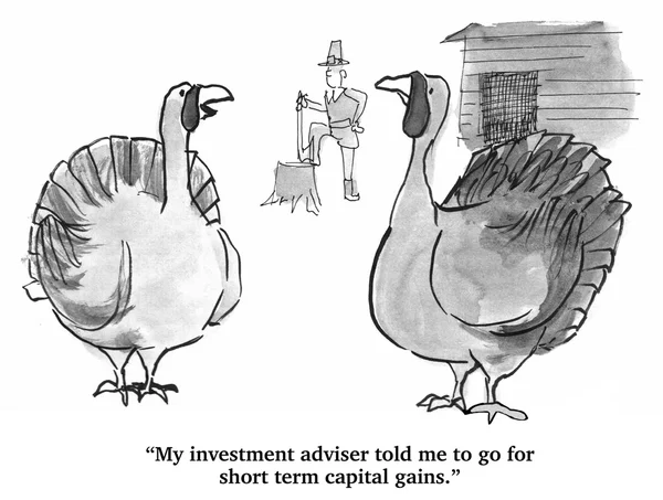 Short Term Investments for the Turkey — 图库照片