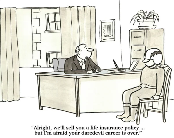 Can the Daredevil Get Life Insurance? — Stock Fotó