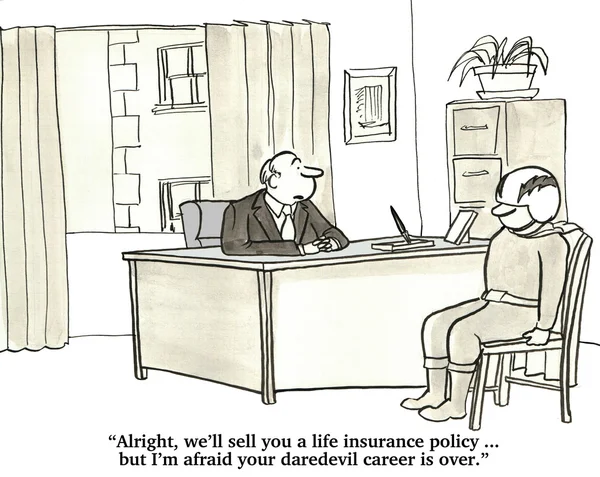 Can the Daredevil Get Life Insurance? — Zdjęcie stockowe