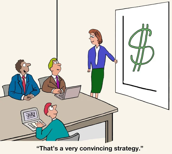 Making Money is a Convincing Strategy — Stock Photo, Image