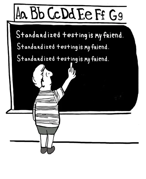 Il test standardizzato è mio amico — Foto Stock