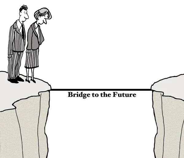 Puente hacia el futuro — Foto de Stock