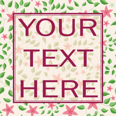 Küçük çiçekleri yaprakları arka plan vintage ile