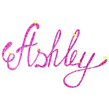 Ashley adı tinsels yazı