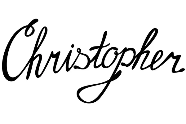 Nome Christopher letras —  Vetores de Stock