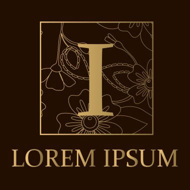 Arka plan ile ben mektup altın