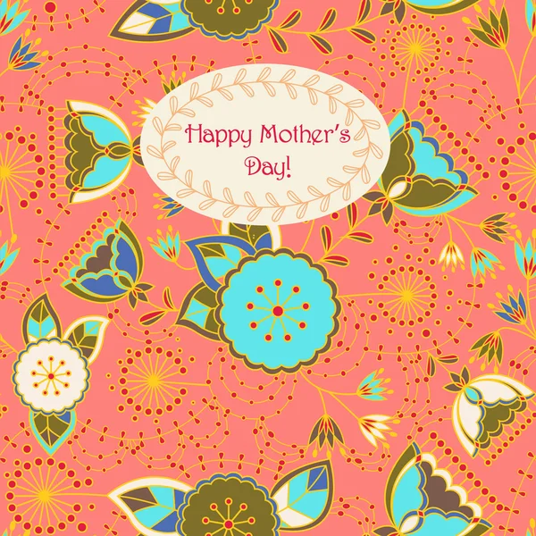 Happy mothers day card — Stock Vector