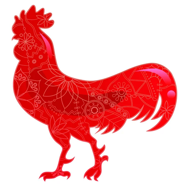 Красный петух — стоковый вектор