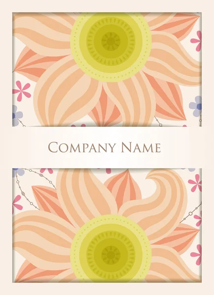 Floral business crad — Stockvector