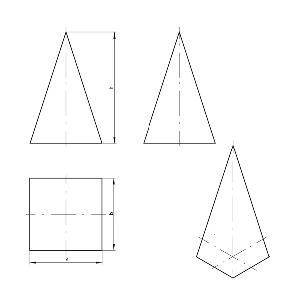 Pirámide — Archivo Imágenes Vectoriales