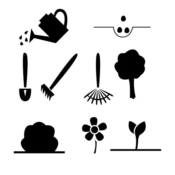 Garden icons — Stock Vector