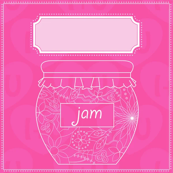 Background with jam — Stock Vector