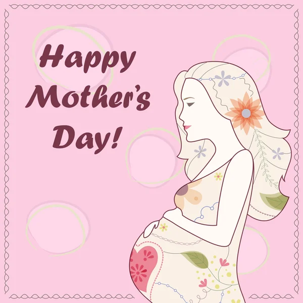 Happy Mothers Day — Stock Vector