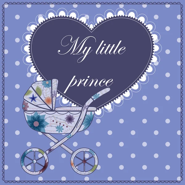 Mi pequeña tarjeta de príncipe — Archivo Imágenes Vectoriales