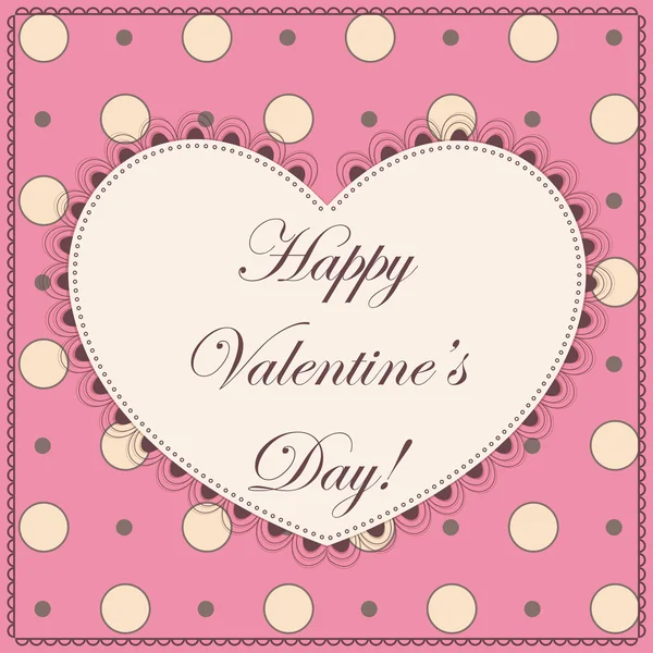 Happy Valentine dag vintage — Stockvector