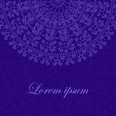 Arka plan ile yuvarlak süslü