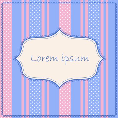 Afiş ve çerçeve çizgili arka plan