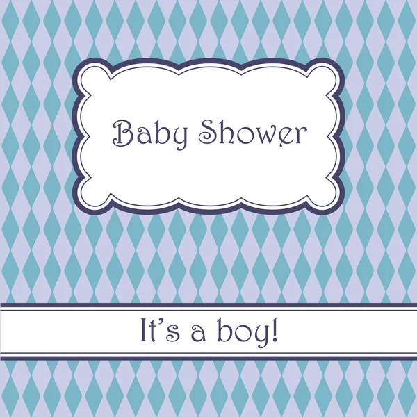 Fondo con rombos baby shower — Vector de stock