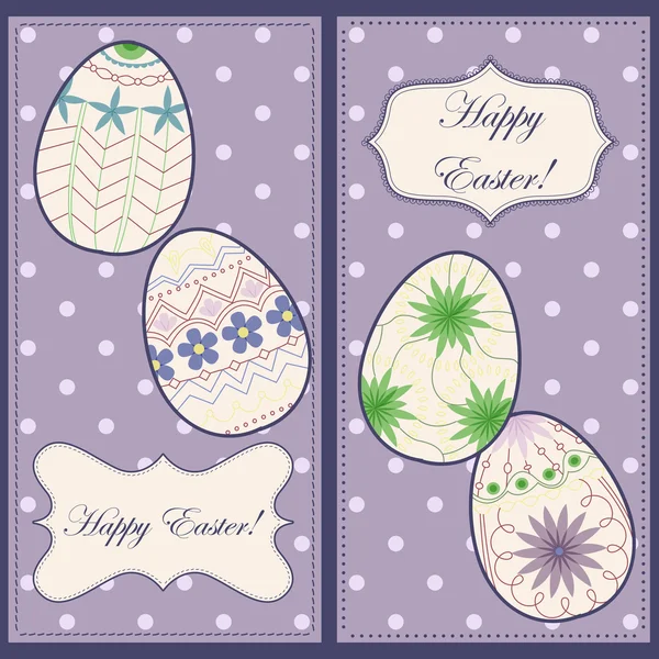 Fond serti d'œufs de Pâques — Image vectorielle