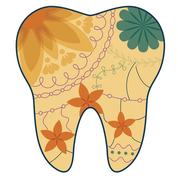 Silhueta dentária retro —  Vetores de Stock