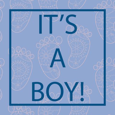 Onun bir çocuk kart huzur renk çerçeve ile