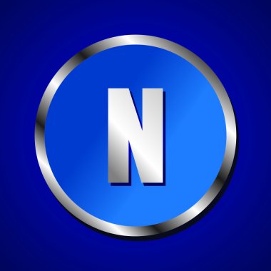 mavi metalik yazı tipleri