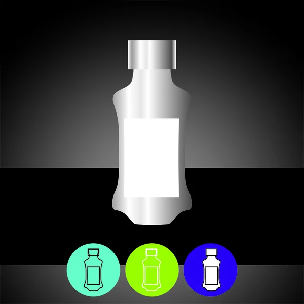 Daily Bottle — Stock Vector