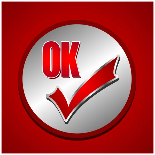 OK pictogram — Stockvector