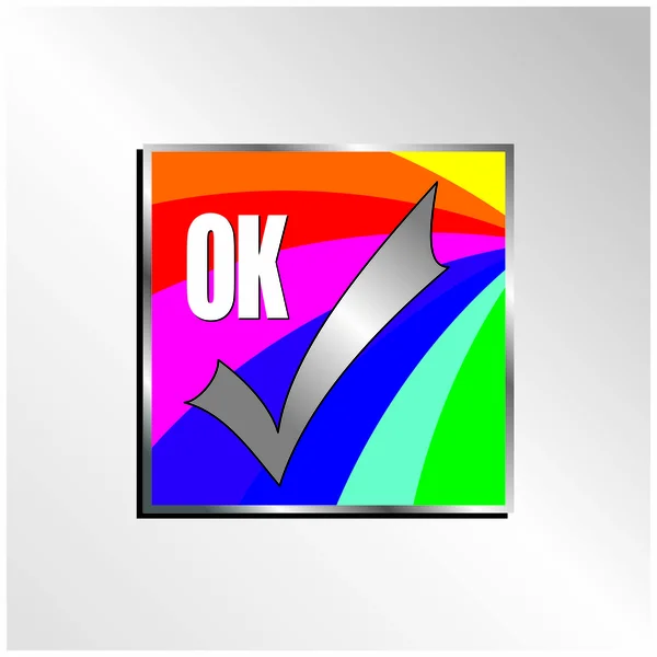 OK pictogram — Stockvector