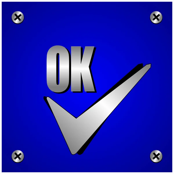 OK pictogram — Stockvector