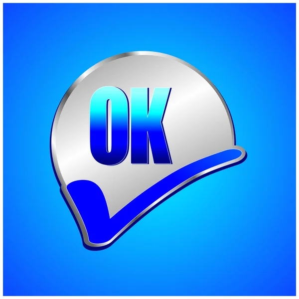 OK pictogram — Stockvector