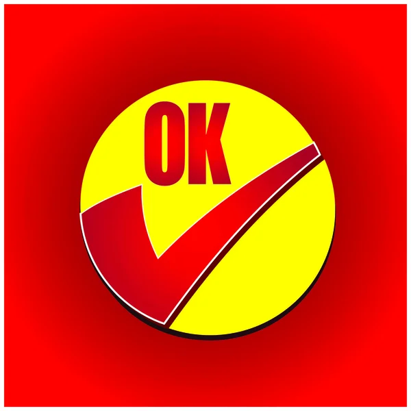 OK pictogram — Stockvector