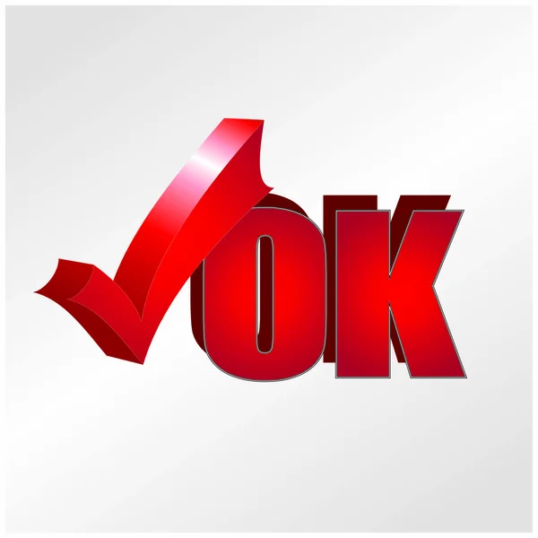 OK ikonen — Stock vektor