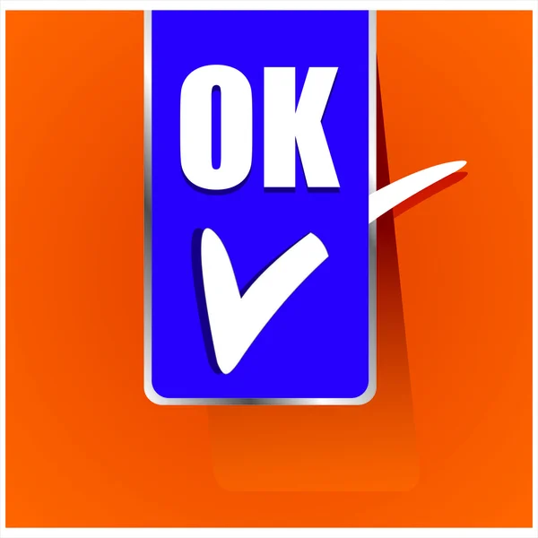 OK pictogram — Stockvector