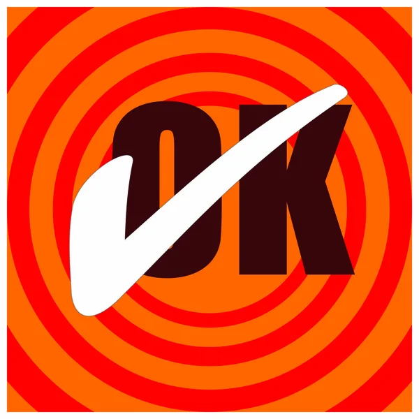 OK icona — Vettoriale Stock