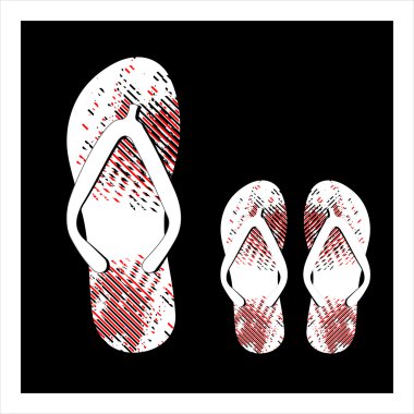 Set renkli flip flop
